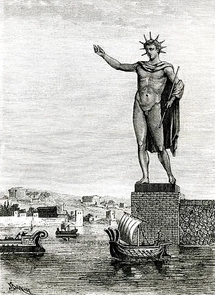 Colossus of Rhodes — 19th century reconstruction engraving