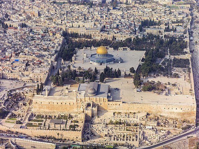 Jerusalem Temple Mount aerial